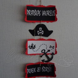Pakabinama dekoracija Piratų šventei